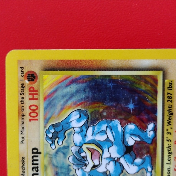 1st Edition 1995 Machamp Holographic Card (8/102) - Picture 5 of 6